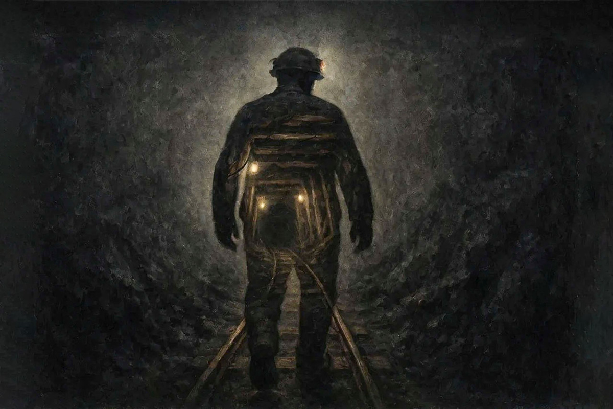 Тела шахтеров до сих пор остаются под затопленными завалами.  Фото: Изображение сгенерировано с помощью ИИ / Маргарита Неклюдова