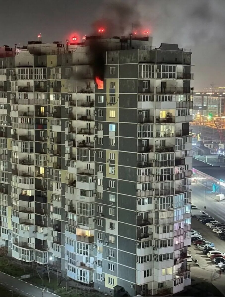 Пожар в многоэтажке. фото: яндекс.