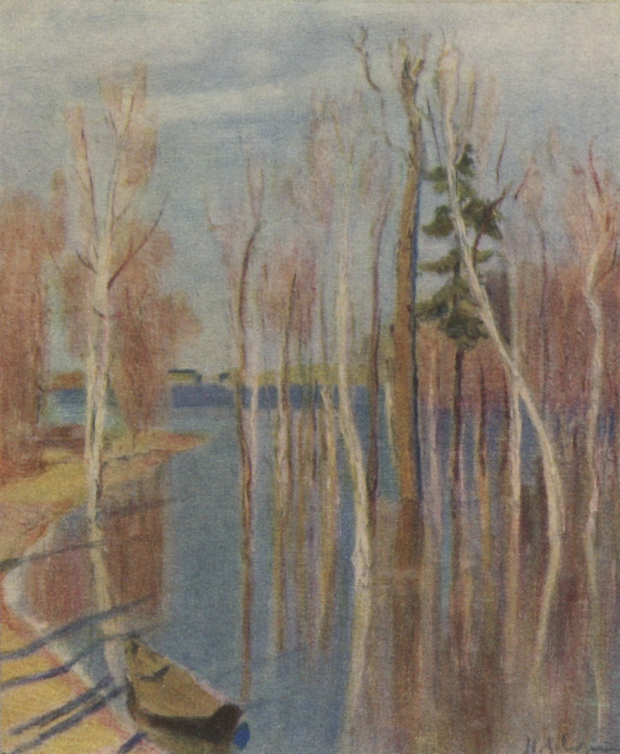 Весна — большая вода (эскиз, частное собрание)