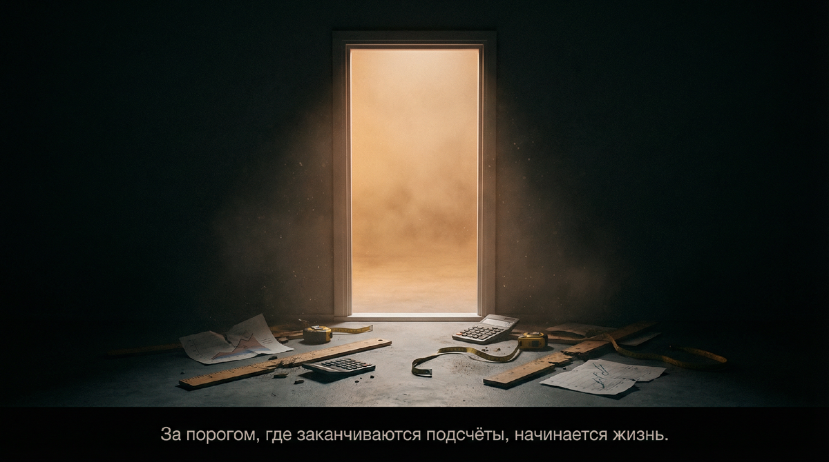 За порогом, где заканчиваются подсчёты, начинается жизнь.