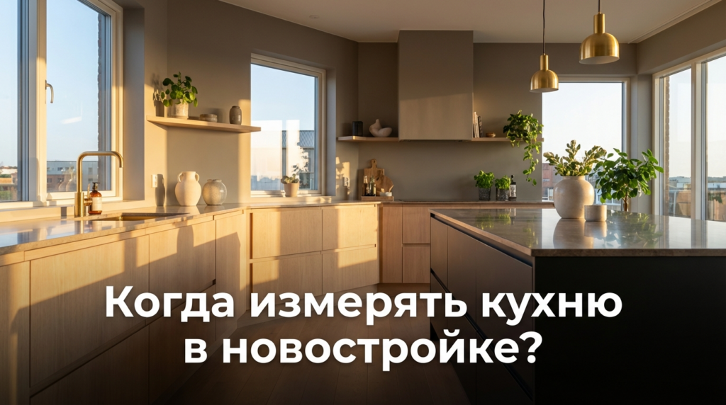    Почему важно дождаться завершения черновой отделки перед замером кухни MDKUHNY