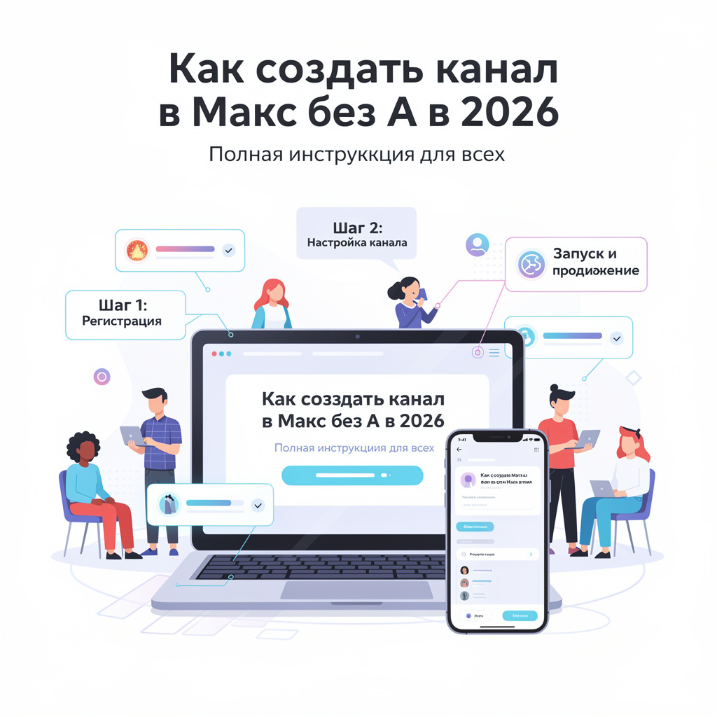 Как создать канал в Макс без А в 2026: Полная инструкция для всех