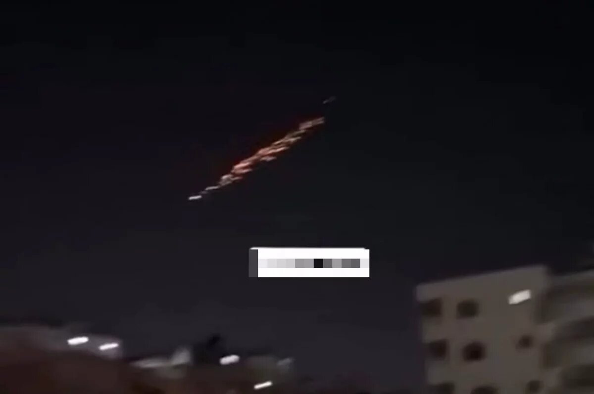    Появилось уникальное видео, как ракеты без помех поражают цель в Израиле