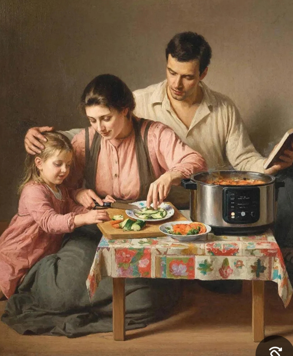 Создано ИИ... жизнь без кухни