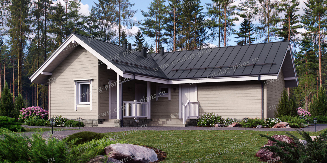 Проект 65 м², в котором есть всё.