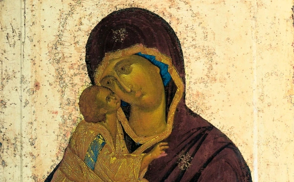 Феофан Грек, Фрагмент лицевой стороны Донской иконы Божией Матери