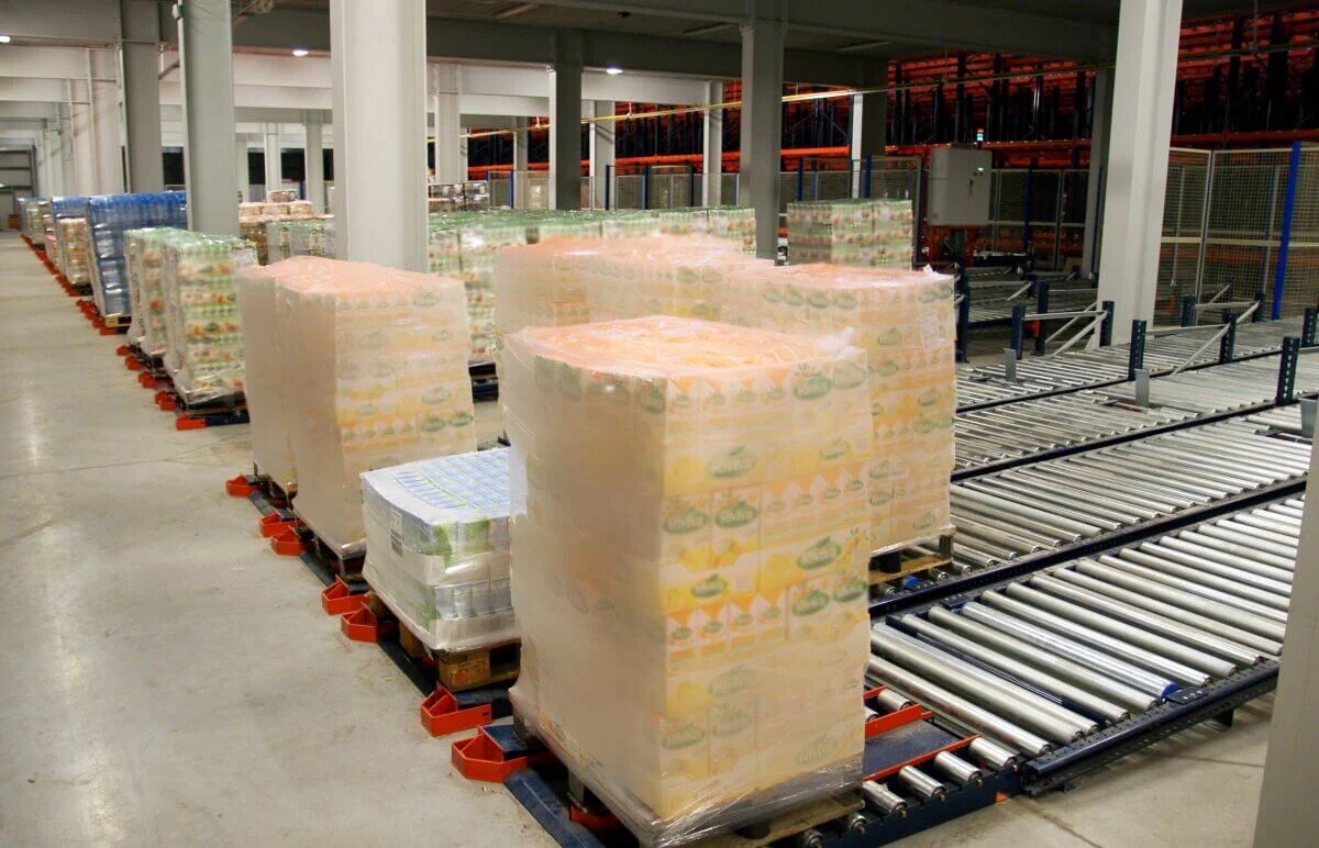 Реализованные конвейеры для паллет