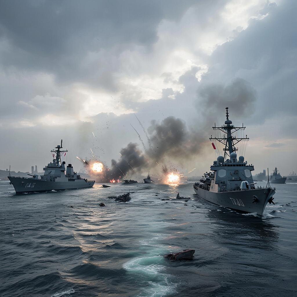 Эскалация напряженности между США и Ираном, особенно в Ормузском проливе, создает глобальные волновые эффекты по всему миру.  Фото: Изображение сгенерировано нейросетью / Станислав Казаченко