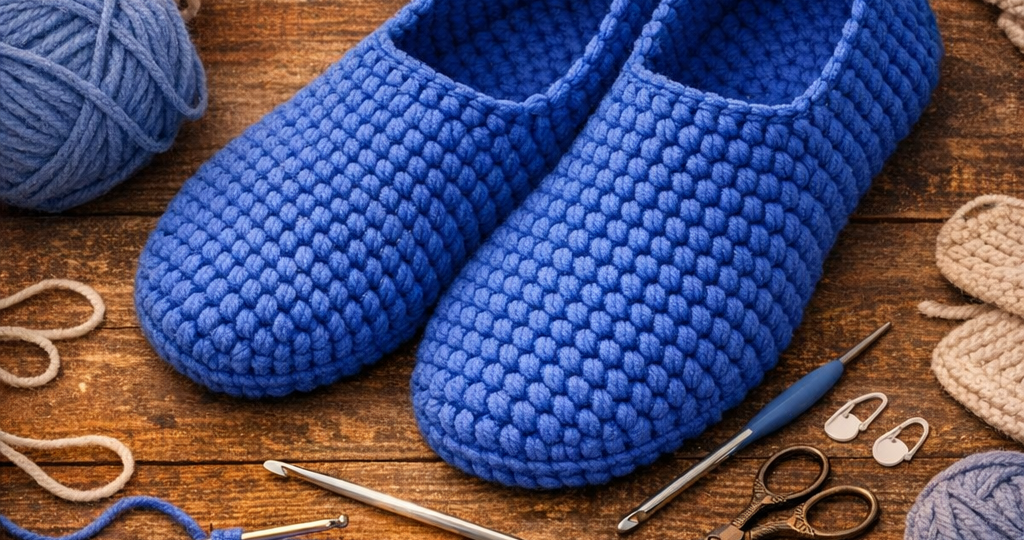 🧶 Лёгкие следки крючком за вечер — простая схема и немного уюта