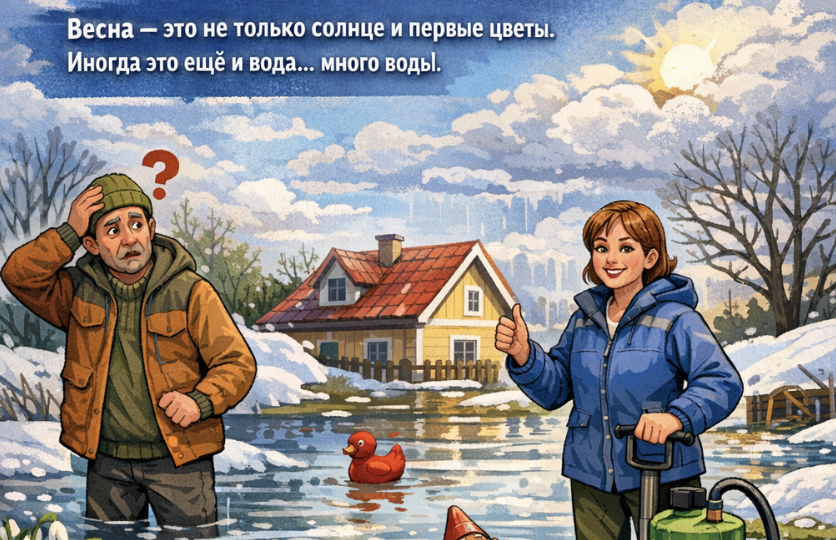 Затопило участок весной — что делать и как не паниковать.