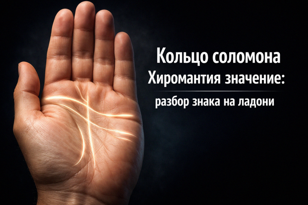   Кольцо Соломона: разбор знака на ладони admin