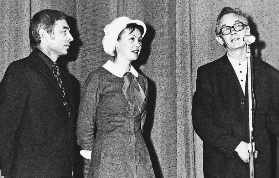 Александр Зацепин с Натальей Селезнёвой и Леонидом Гайдаем. Фото: соцсети