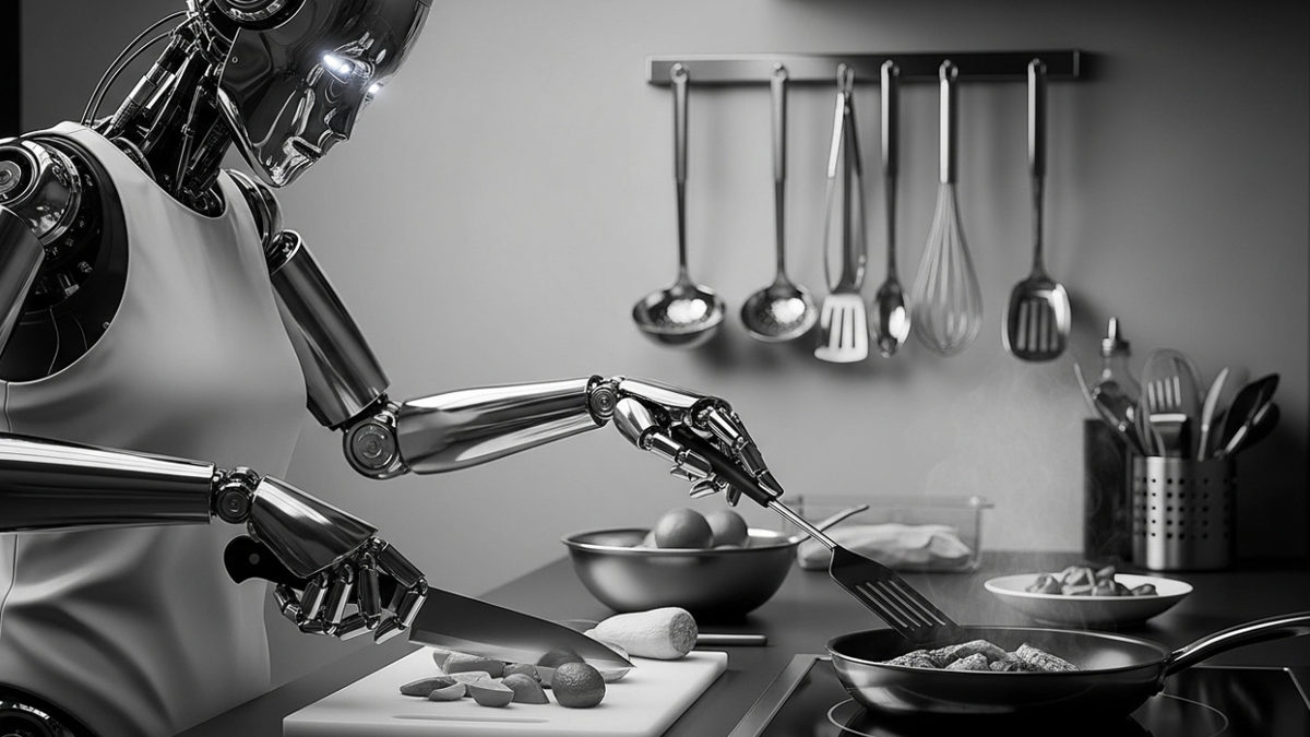 робот повар, кухня будущего, механика, кулинария, автоматизация.