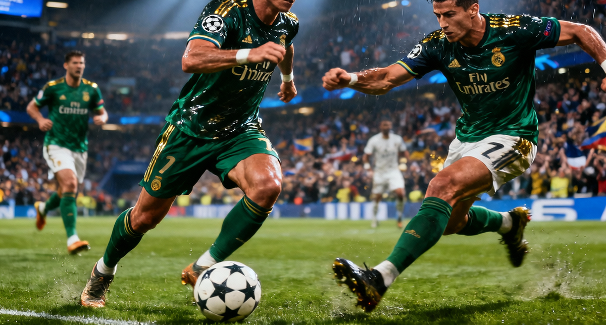 Лига чемпионов УЕФА 2025/2026 — ежегодный турнир по футболу среди европейских клубов высших дивизионов; фото: нейросети