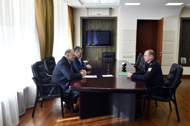 Сергей Голубев обсудил с руководителем тверской Росгвардии взаимодействие