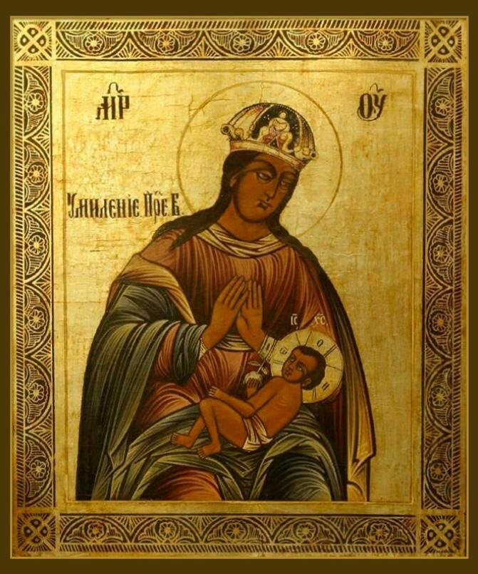 Икона Богородицы Умиление Ростовская