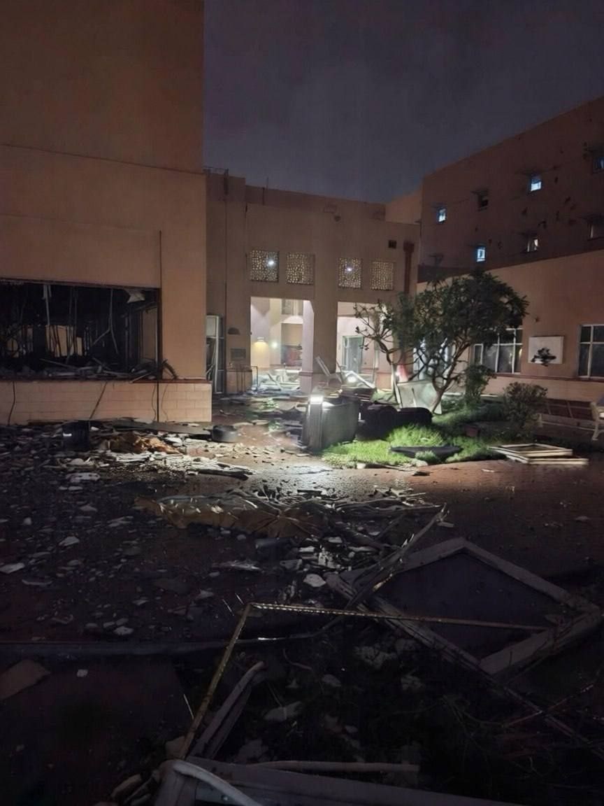 Последствия атаки на американскую базу.