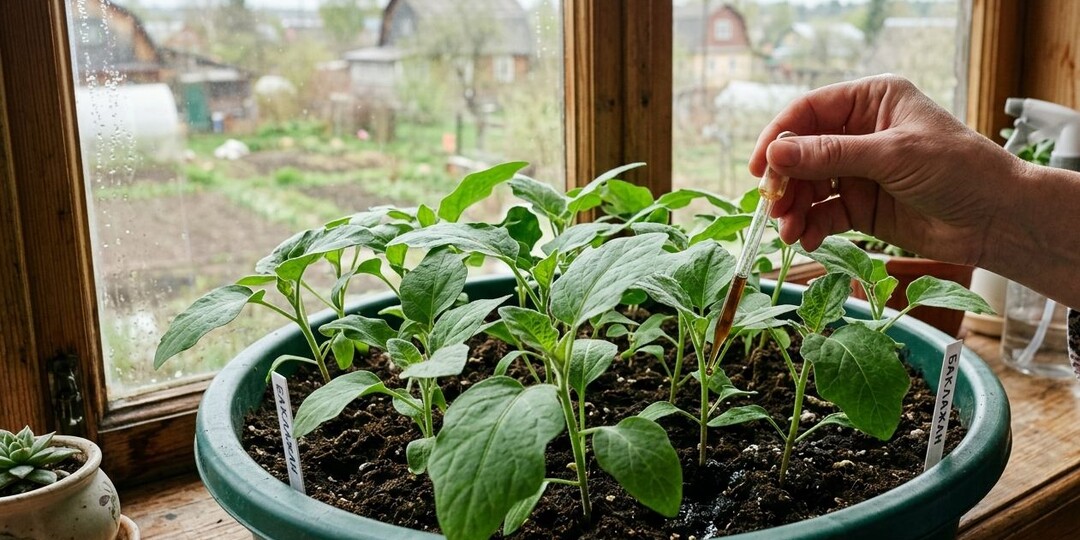 На какие подкормки лучше всего отзывается рассада баклажан? + Золотые правила подкормки баклажан на окне.