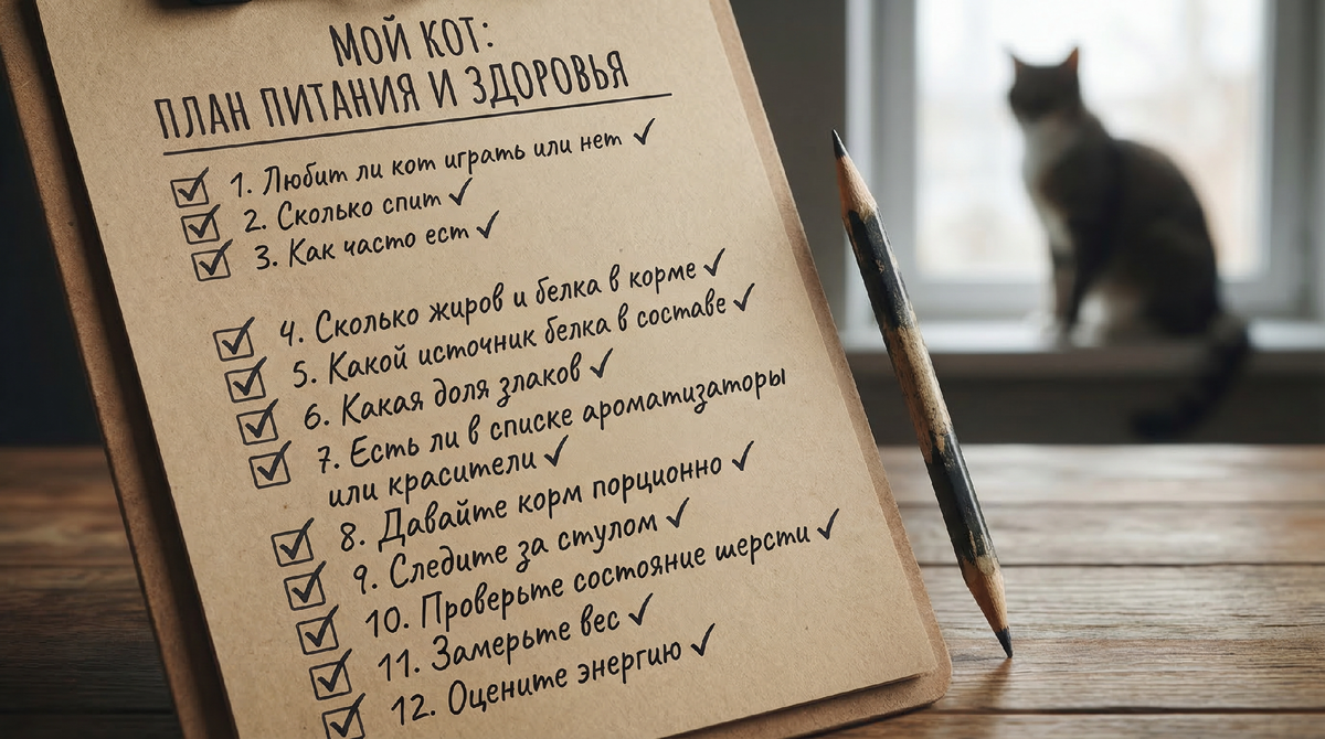 План питания кота
