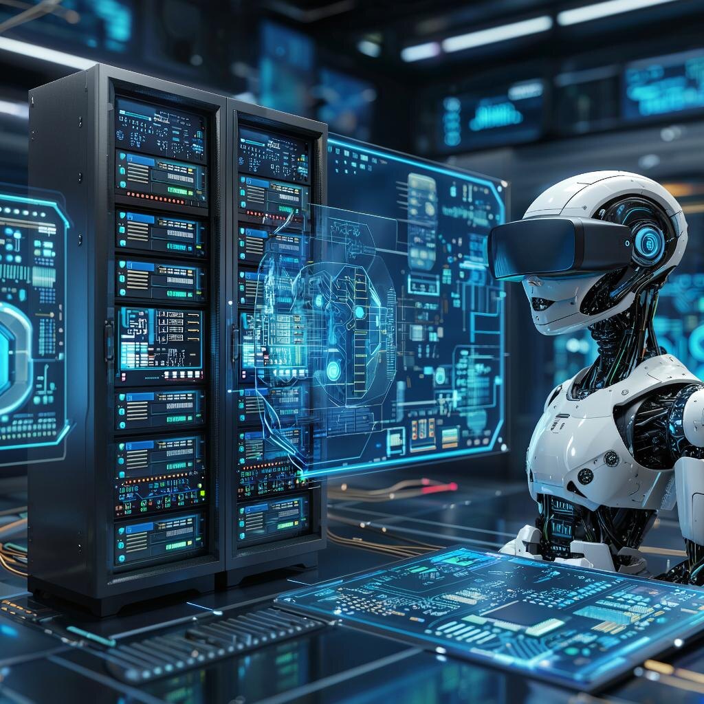 Андроид. Иллюстрация сгенерирована нейросетью