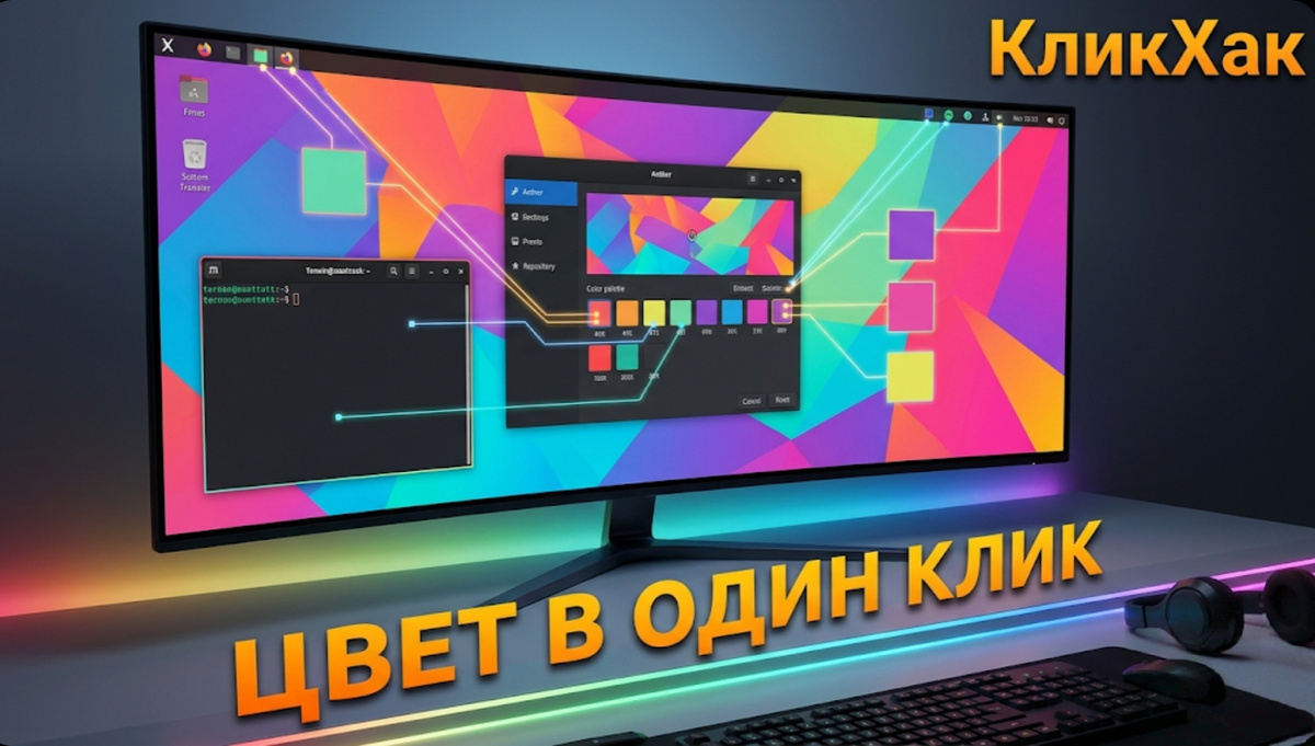 Дизайн десктопа в один клик