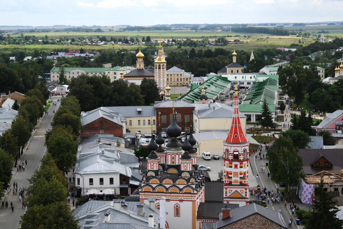     Вид на Суздаль с Преподобенской колокольни.© РИА Новости. Екатерина Чеснокова
