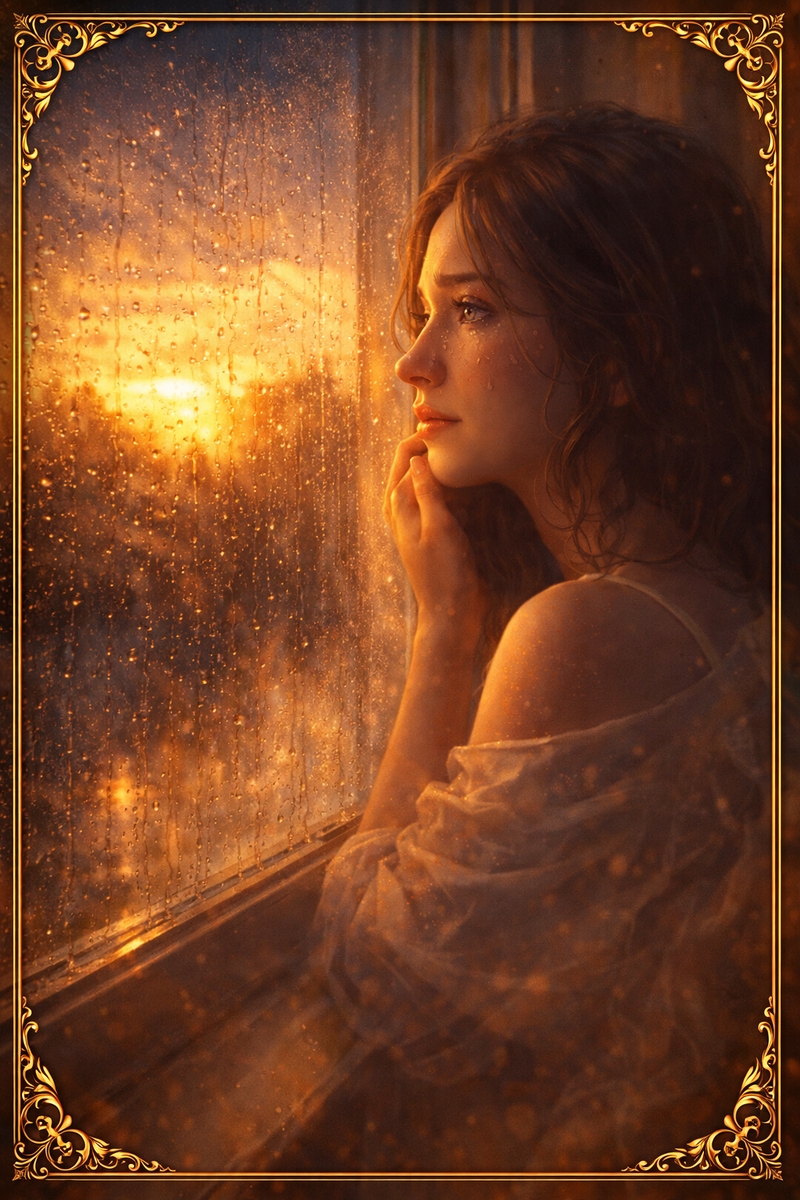 Промочив подушку слезами