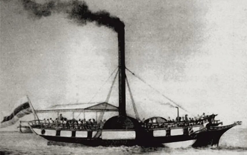 Первый русский пароход: как по Неве прошла «Елизавета»