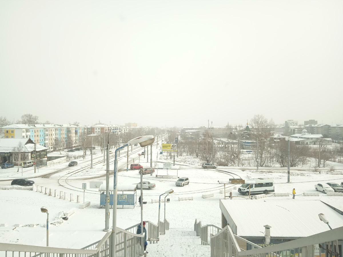 Снежное Усолье-Сибирское в марте. 