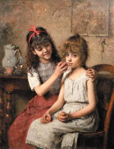 Алексей Харламов. "Подруги". 1892 г.