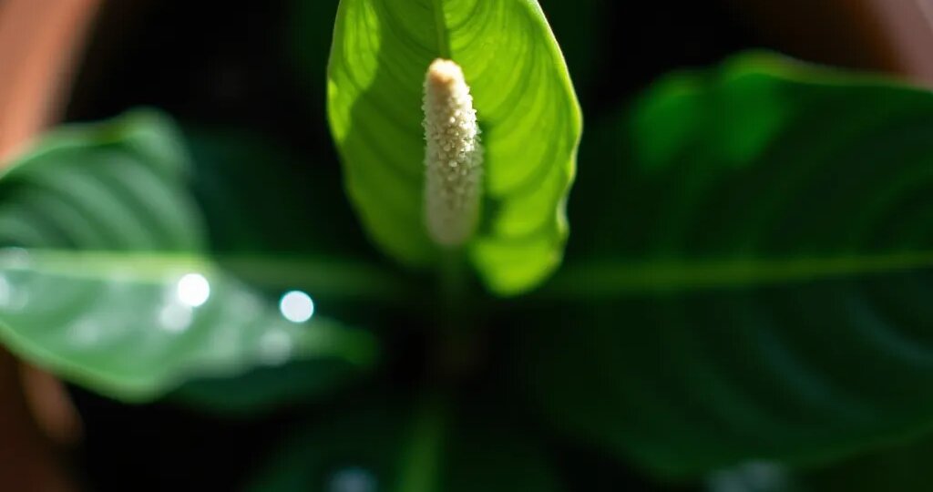 Устраните 2 причины зеленого "цветка" спатифиллума.