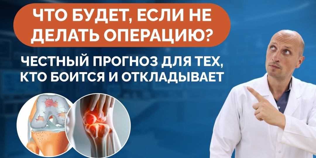Что будет, если НЕ делать операцию по эндопротезированию сустава? Честный прогноз для тех, кто боится и откладывает