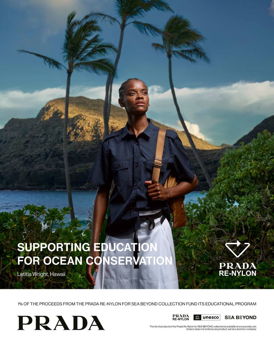    Бенедикт Камбербэтч и Летиша Райт стали лицами кампании Prada Re-Nylon (фото 2)