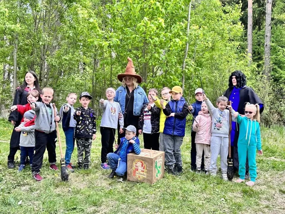 Ольга Борисовна Гусарова с учениками