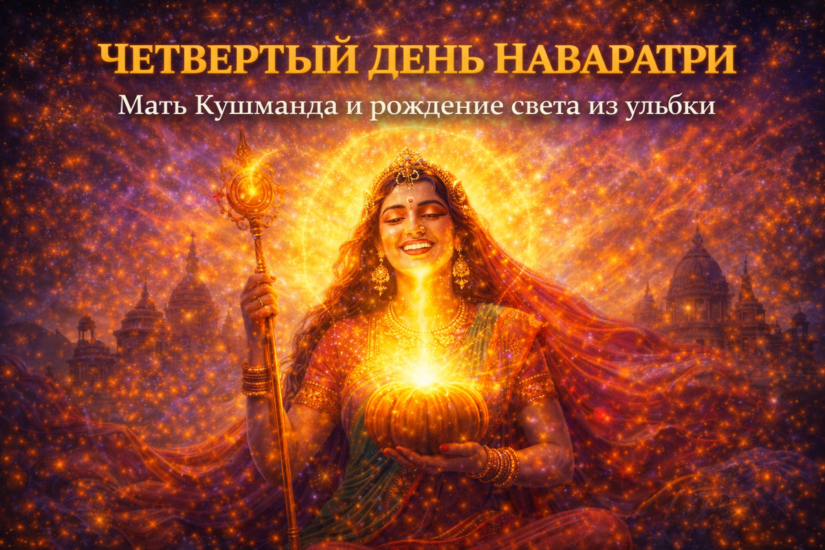 Четвертый день Наваратри: Мать Кушманда и рождение света из улыбки