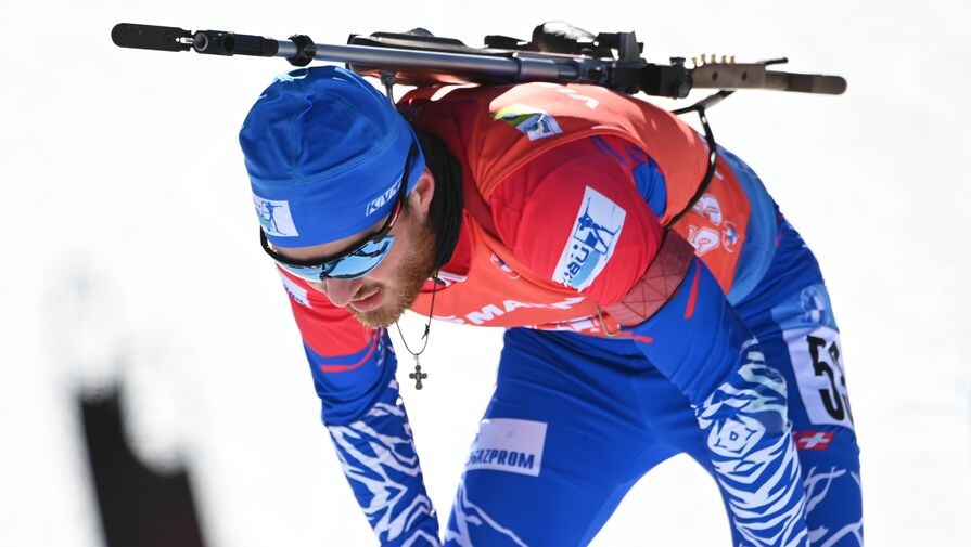 Антон Бабиков после финиша гонки преследования на 12,5 км на чемпионате мира по биатлону в словенской Поклюке / РИА Новости   📷