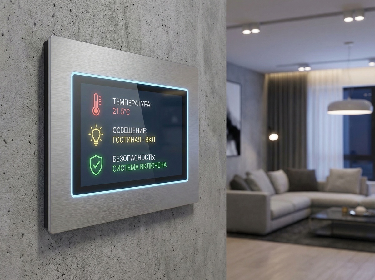 Центр управления современным умным домом позволяет контролировать всё: от света до безопасности