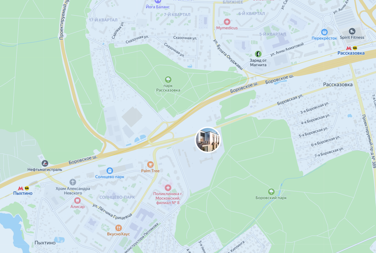 Расположение ЖК «Литературный квартал»