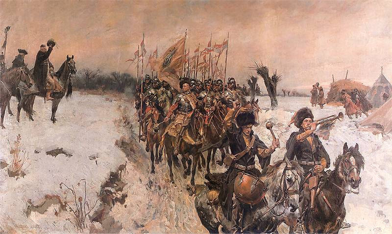     Войцех Коссак. Хоругвь — организационно-тактическая единица в рыцарском войске средневековой Польши и Литвы. 1903   
undefined