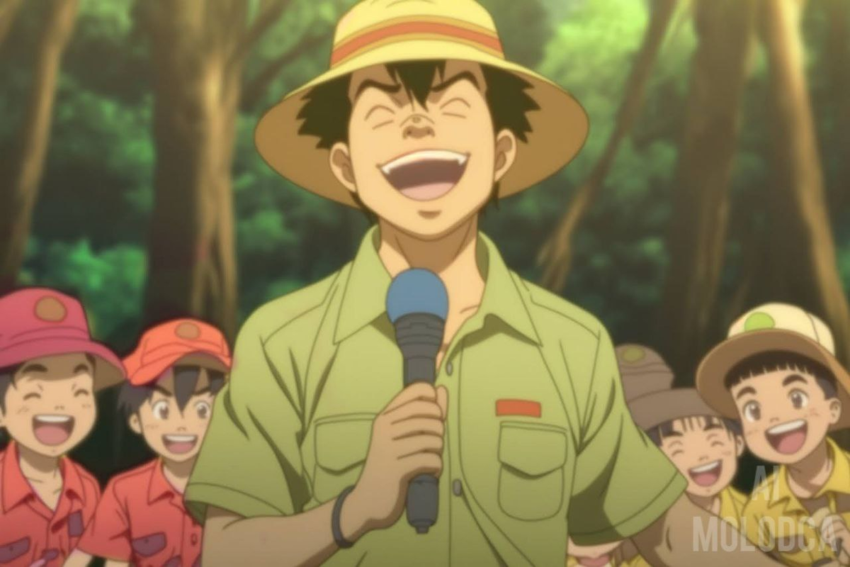 Детская развлекательная передача "Зов джунглей" с Сергеем Супоневым.