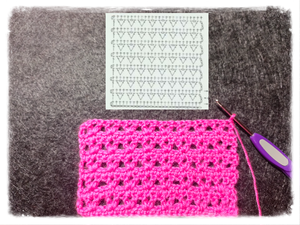 Очень простой узор. В данном случае - чем проще тем лучше.