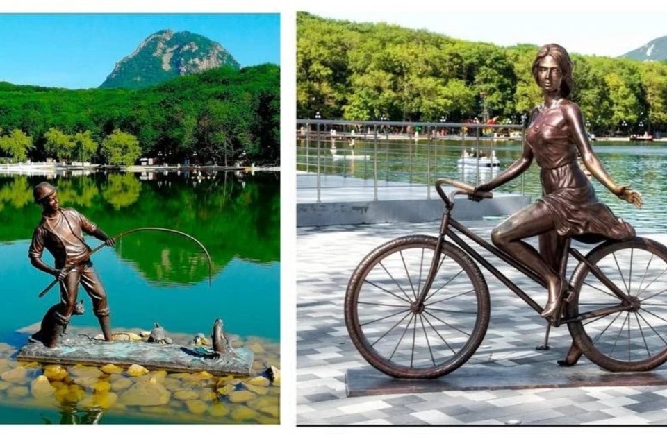    Авторские макеты скульптур использовали без разрешения. Фото: соцсети главы г. Железноводска