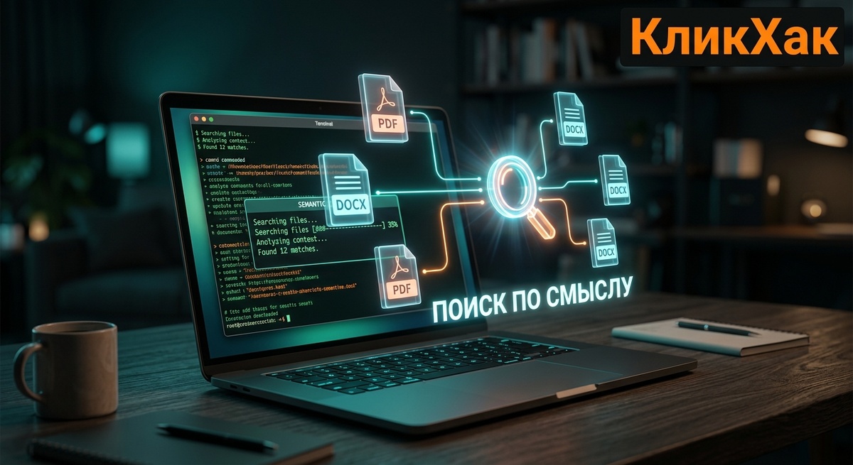 Поиск по смыслу, а не по буквам. 
