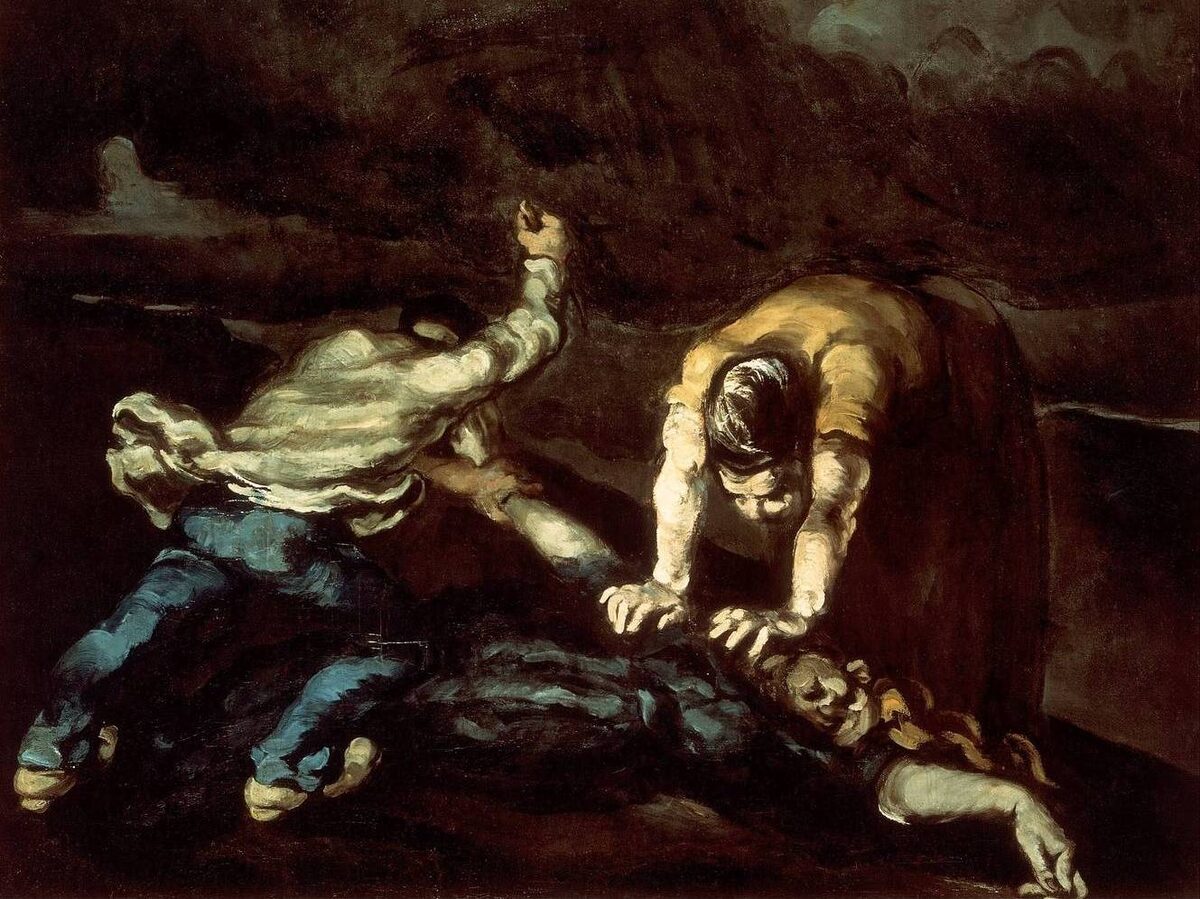     Поль Сезанн. Убийство (фрагмент). 1870   
undefined