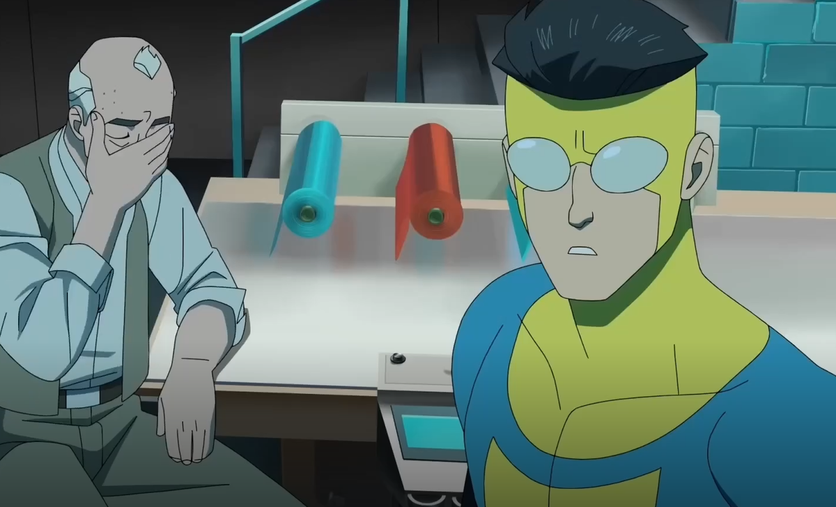 Кадр из трейлера мультсериала «Неуязвимый» (Invincible), 3-й сезон. Студии: Skybound Animation, Amazon MGM Studios, 2024