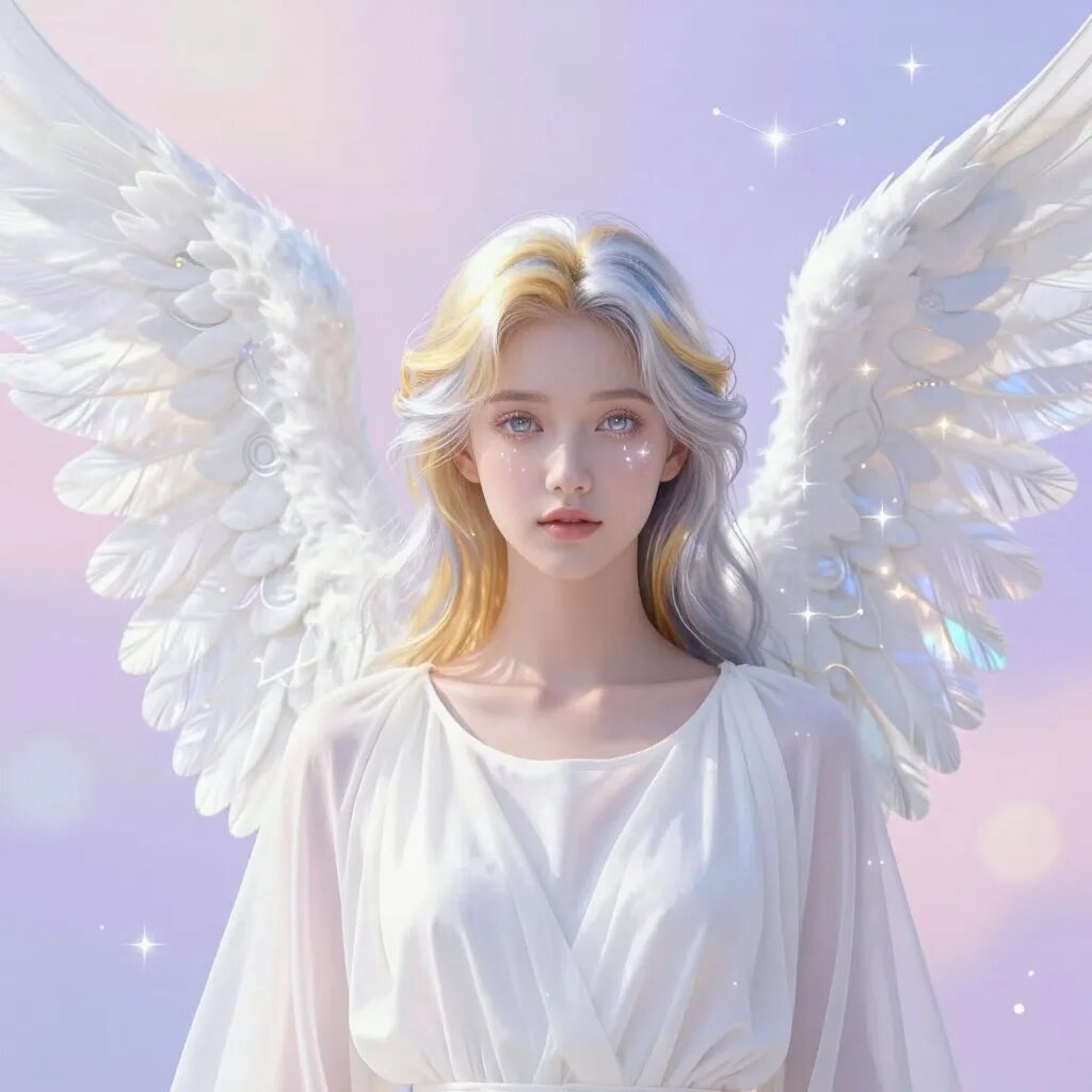 Ангел. Иллюстрация сгенерирована нейросетью