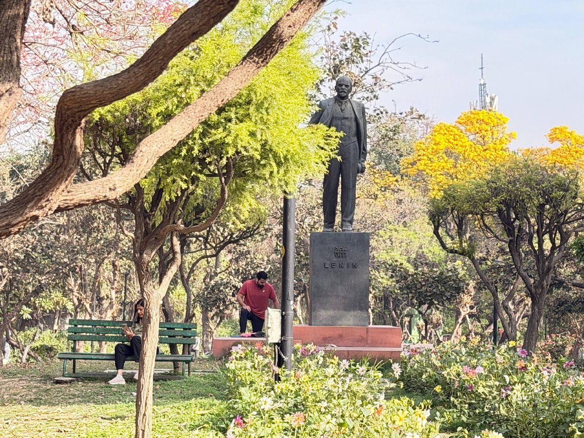 Памятник облюбовали спортсмены