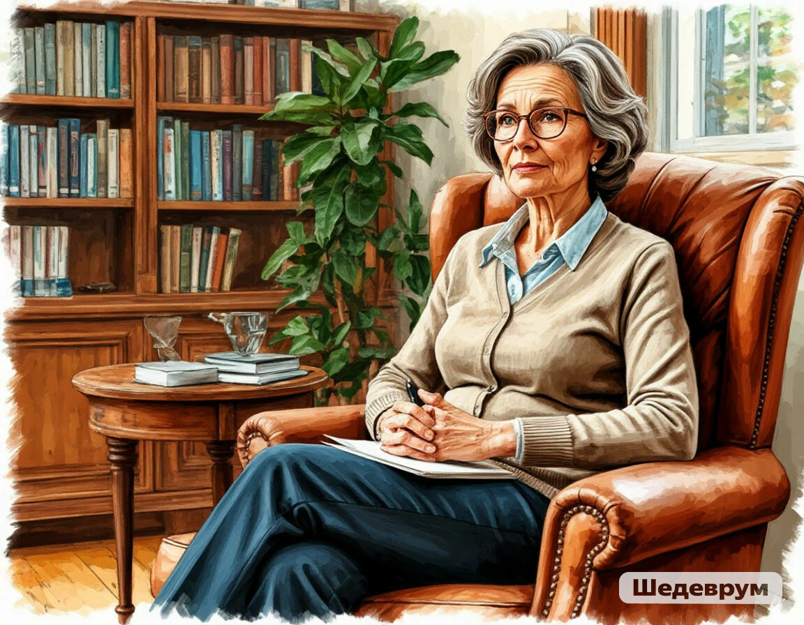 Очень опытный клинический ИИ-психолог внимательно слушает Вас