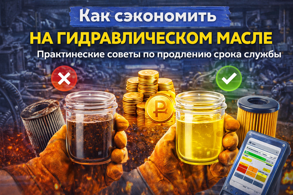 Как реально сократить расходы на гидравлическое масло без риска для оборудования? В статье разобраны эффективные методы продления срока службы гидравлической жидкости, включая правильную фильтрацию, контроль загрязнений, защиту от воды и перегрева. Вы узнаете, как снизить износ насосов и клапанов, уменьшить частоту замен масла и избежать дорогостоящих простоев. Практические рекомендации для специалистов по промышленной гидравлике, обслуживанию и эксплуатации гидросистем.