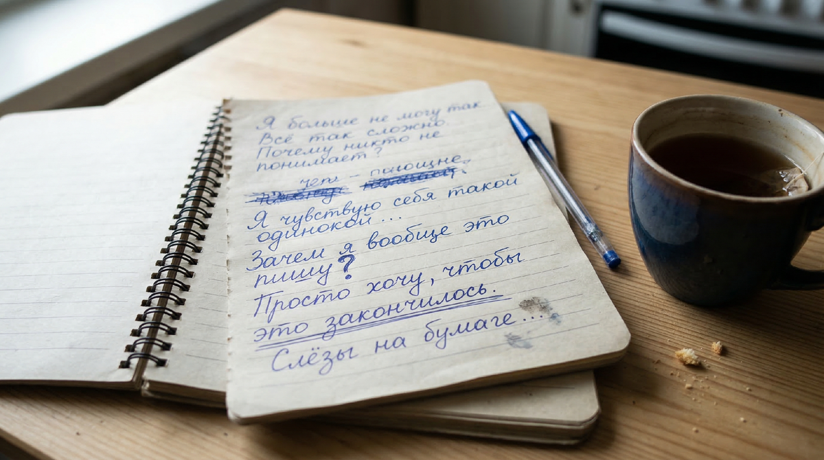 План спасения пишется не на красивых бланках, а на вырванных листах в моменты отчаяния. Фото из личного архива автора.